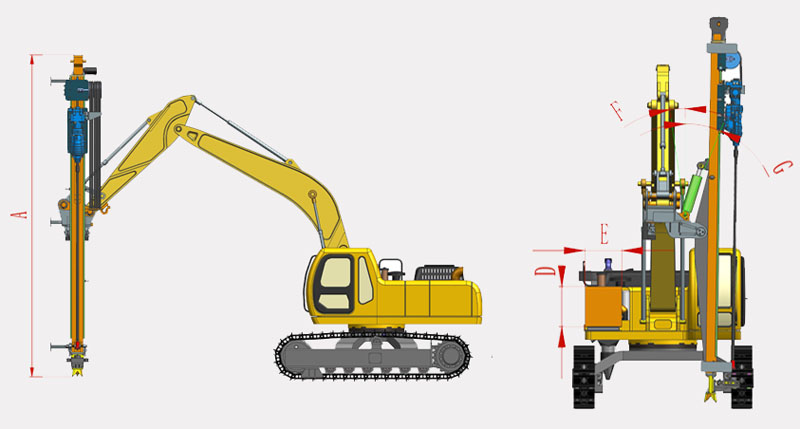 挖機(jī)鉆裂一體機(jī)